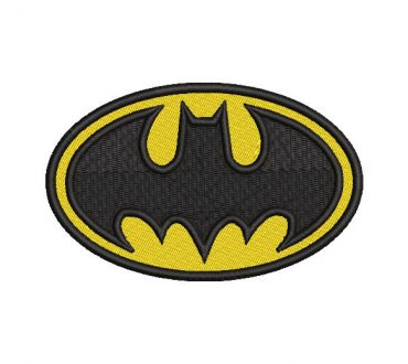 Batman logo embroidery design
