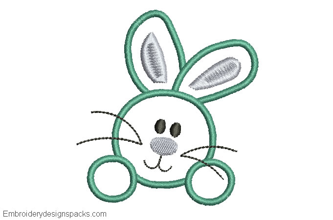 Embroidered Rabbit design