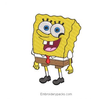 Spongebob Embroidered Design