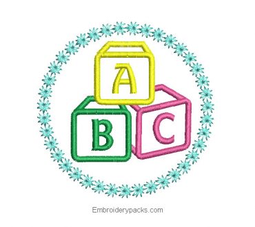 ABC Letter Embroidery Design