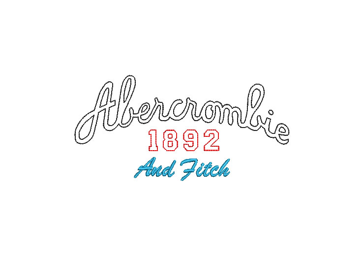 Abercrombie Fitch Logo Embroidery Designs