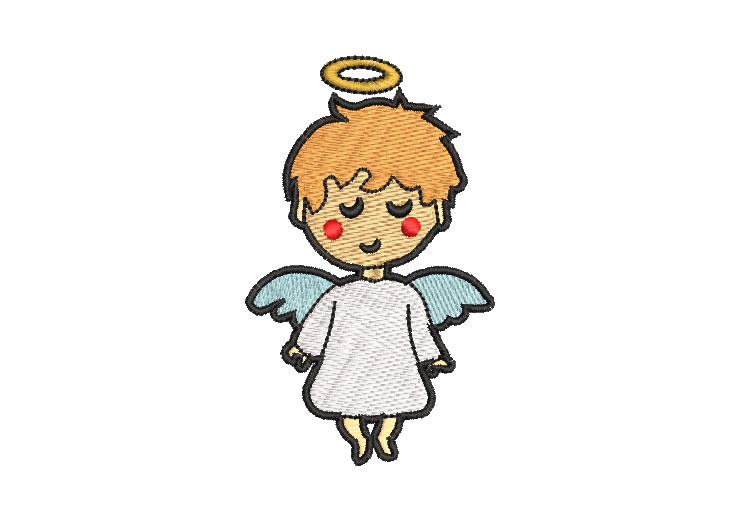 Angel Child with Wings Embroidery Designs