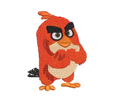 Angry Birds Red Embroidery Designs