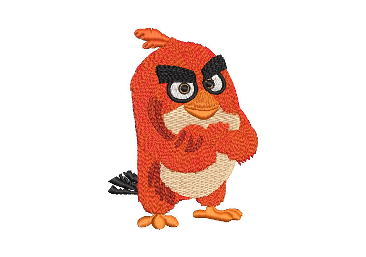 Angry Birds Red Embroidery Designs