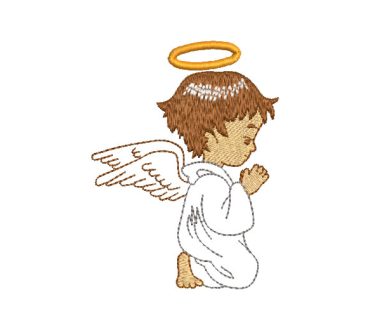 Baby Angel Praying Embroidery Designs