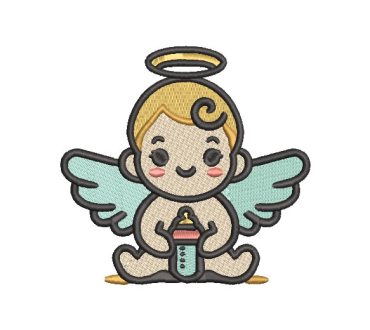 Baby Angel with Wings Embroidery Designs
