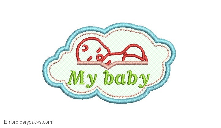 Baby Embroidery with Application