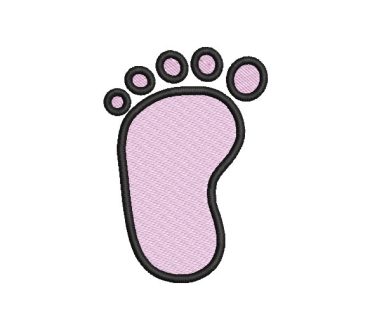 Baby Footprint Embroidery Designs