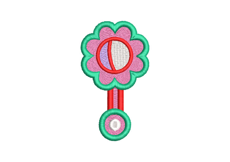 Baby Toy Rattle Embroidery Designs