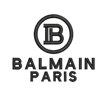 Balmain Paris Logo Embroidery Designs