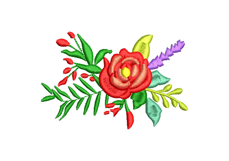 Bouquet of Roses Embroidery Designs