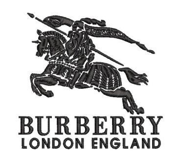 Burberry London Brand Logo Embroidery Designs