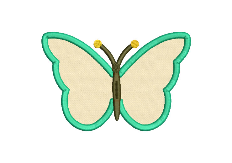 Butterfly with Applique Machine Embroidery Designs