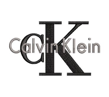 Calvin Klein Logo with Letter Embroidery Designs