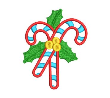 Candy Cane Christmas Embroidery Designs