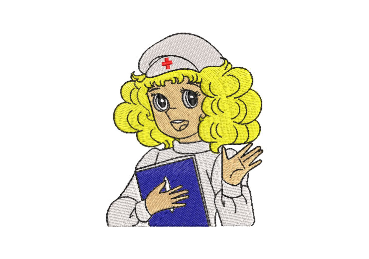 Candy Nurse with Book Embroidery Designs