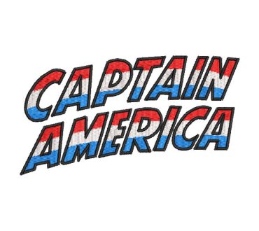 Captain America Letter Captain America Embroidery Designs