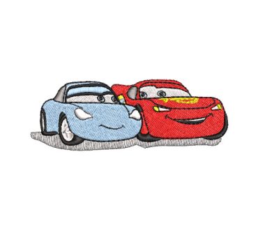 Cars Cars McQueen and Sally Embroidery Designs