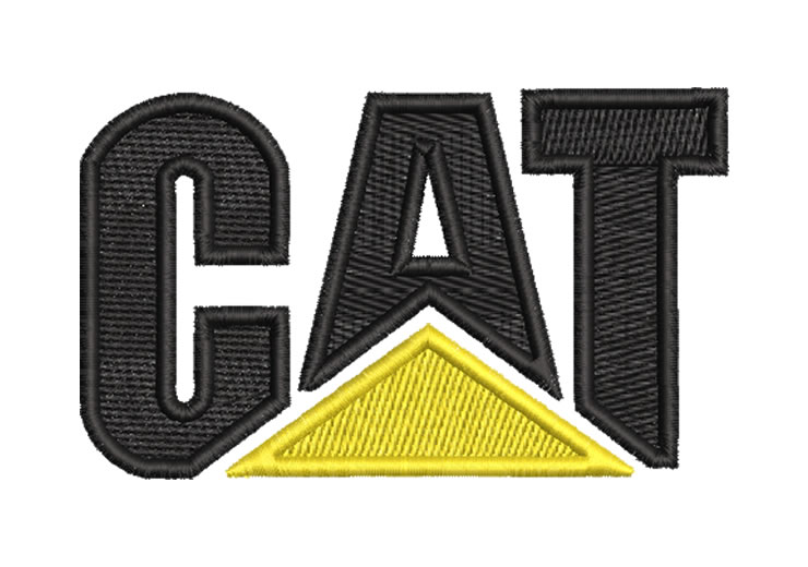 Caterpillar Cat Logo Embroidery Designs