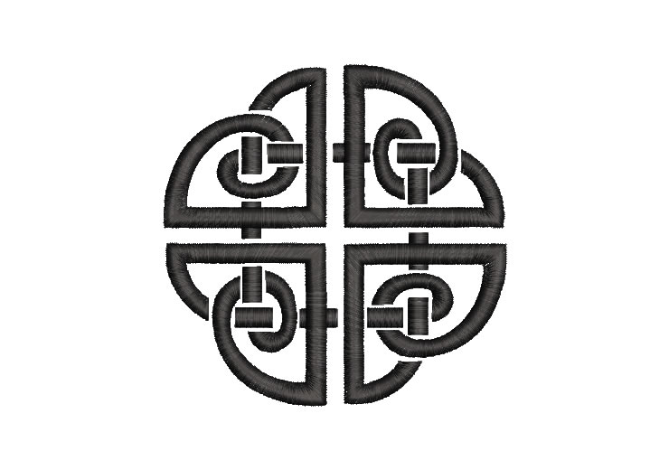 Celtic perennial knot, ancestral symbol, embroidery designs