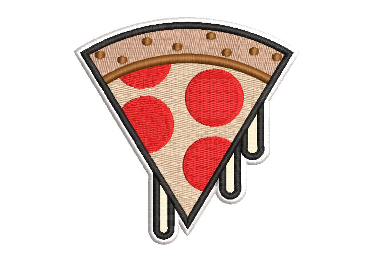 Cheese Pizza Slice Embroidery Designs