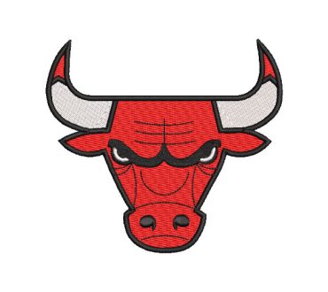 Chicago Bulls NBA Logo Embroidery Designs