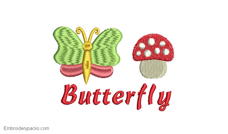 Child Butterfly Embroidery 1