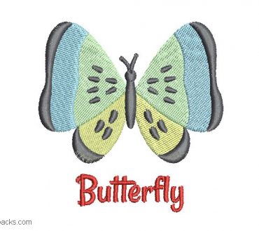 Child Butterfly Embroidery