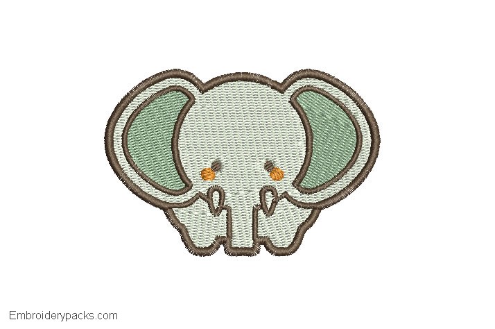 Child Elephant Embroidery