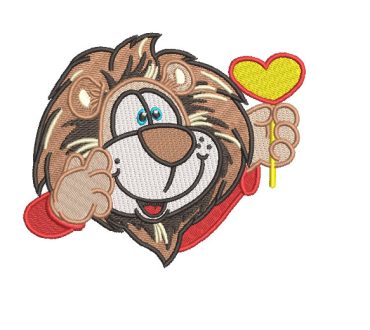 Children's Tiger Face Embroidery Designs