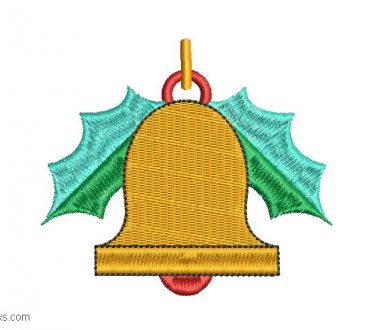 Christmas Bell Embroidery Design