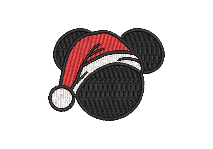 Christmas Mickey Mouse Santa Claus Embroidery Designs
