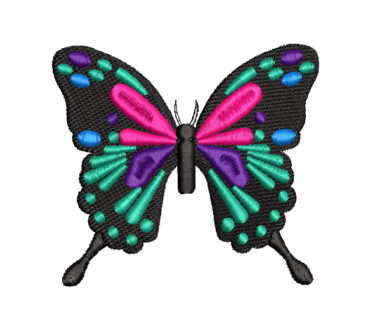 Colorful Mini Butterfly Embroidery Designs