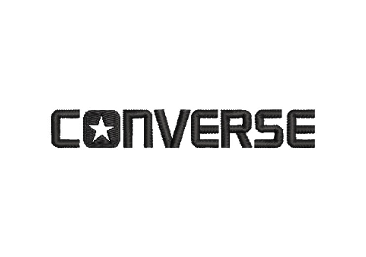 Converse Letter Logo Embroidery Designs
