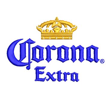 Corona Extra Beer Logo Embroidery Designs