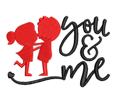 Couples in Love Embroidery Designs