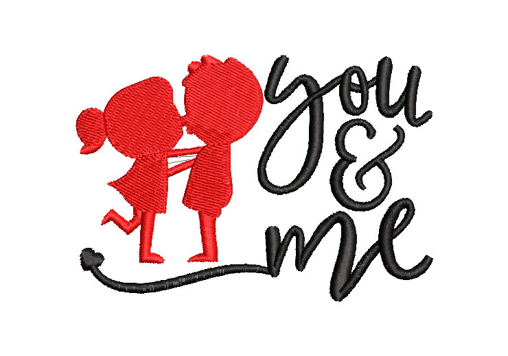 Couples in Love Embroidery Designs