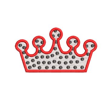 Crown with Stains Embroidery Designs