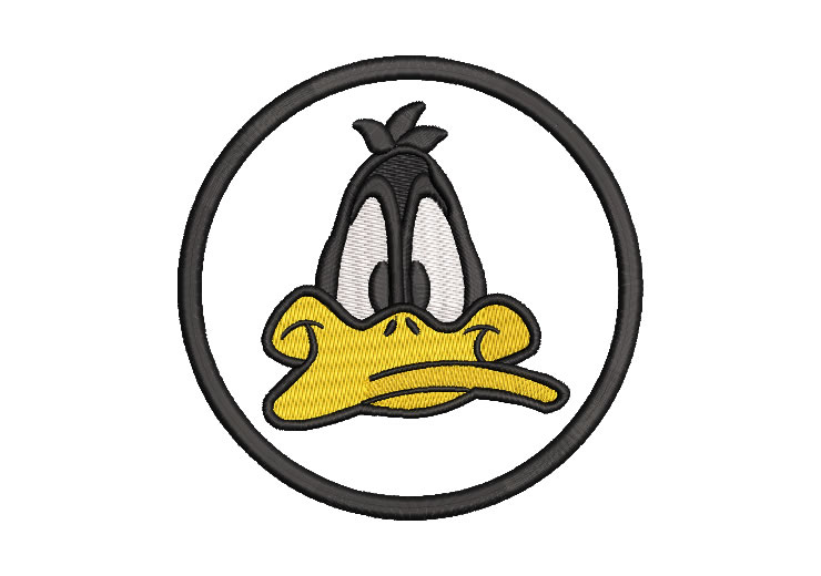 Daffy Duck Face Embroidery Designs
