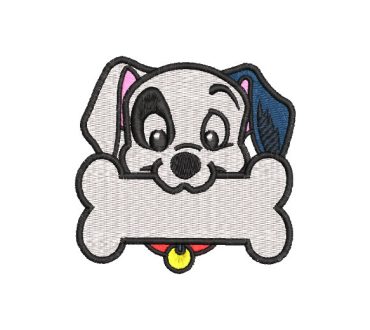 Dalmatian Dog Face Embroidery Designs