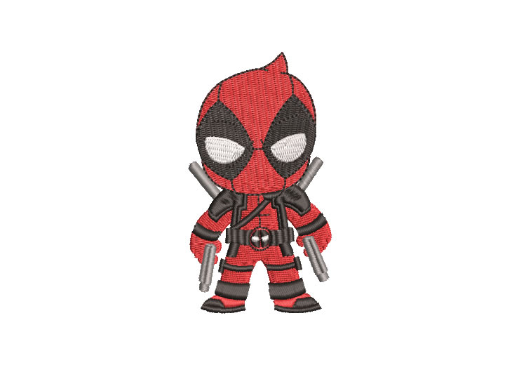 Deadpool Infant Doll Embroidery Designs