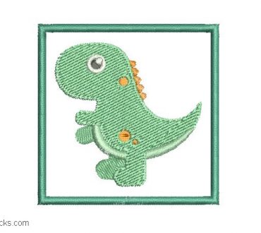 Design Embroidery of Dinosaurs