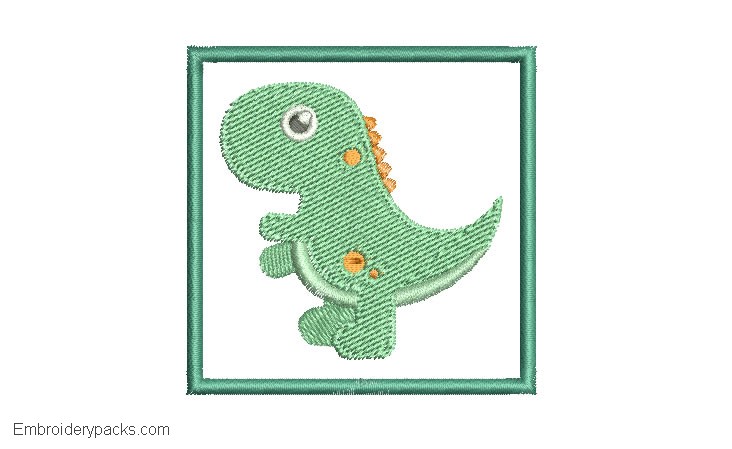 Design Embroidery of Dinosaurs