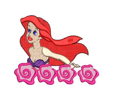 Disney Princess Ariel Embroidery Designs