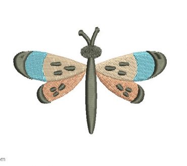 Free Dragonfly Embroidery Design