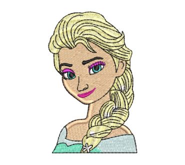 Elsa Face Frozen Embroidery Designs