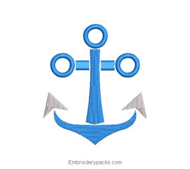Embroidered Anchor Design
