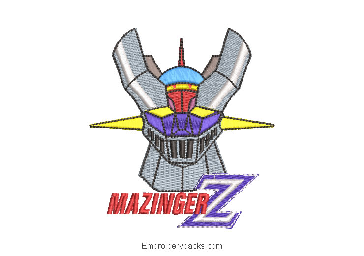 Embroidered Mazinger Z with Letter Design