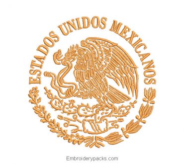 Embroidered Shield United Mexican States