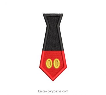 Embroidered design baby mickey tie